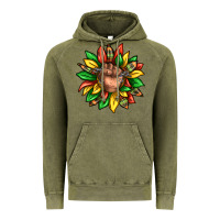 Vintage Olive black history sunflower Vintage Hoodie - texasbilliewilder