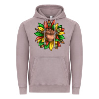 Vintage Zinc black history sunflower Vintage Hoodie - texasbilliewilder