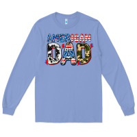 Colony Blue American dad Long Sleeve Tee - AdoDesignShop