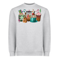 Heather Grey music teacher coffee cups Heavyweight Sweatshirt - texasbilliewilder
