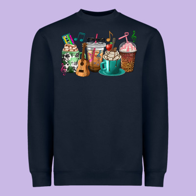 Music Teacher Coffee Cups Heavyweight Sweatshirt Designed By Texasbilliewilder
