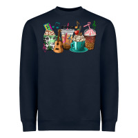 Navy music teacher coffee cups Heavyweight Sweatshirt - texasbilliewilder
