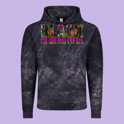 Vintage Hoodie black is beautiful neon