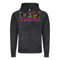 Vintage Black black is beautiful neon Vintage Hoodie - texasbilliewilder