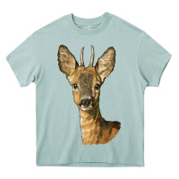 Red Brocket Deer Head Heavy Core Tee | Teevron