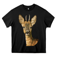 Black Red brocket Deer Head Heavy Core Tee - LillyAllenDesigns