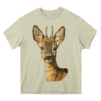 Mossy Red brocket Deer Head Heavy Core Tee - LillyAllenDesigns