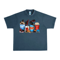 Midnight Navy hockey begins after coffee cups Urban Heavy Tee - Zillion Design Studio