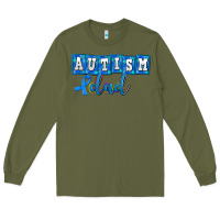 Army Green autism dad Long Sleeve Tee - AdoDesignShop