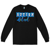 Black autism dad Long Sleeve Tee - AdoDesignShop