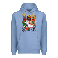 Colony Blue Howdy Santa Premium Hoodie - BundleAndBundleShop