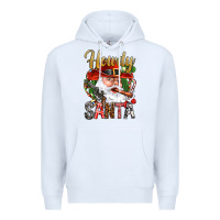 White Howdy Santa Premium Hoodie - BundleAndBundleShop