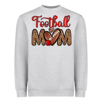 Heather Grey football mom Heavyweight Sweatshirt - Zillion Design Studio