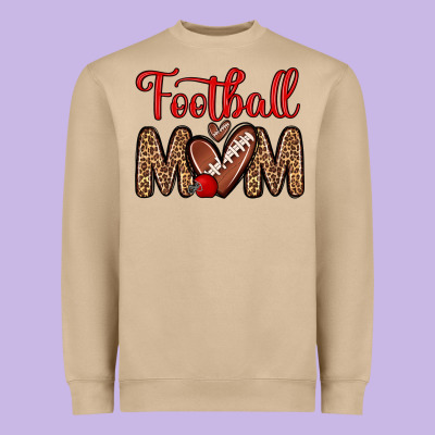 Football Mom Heavyweight Sweatshirt Designed By Zillion Design Studio