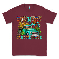 Burgundy country roads take me home Classic Tee - AdoDesignShop