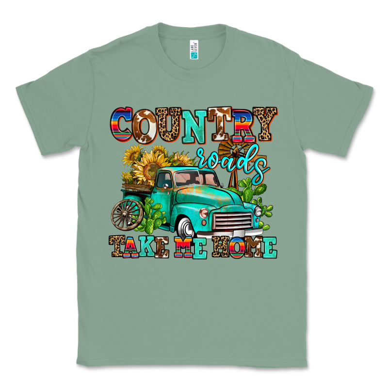 Country Roads Take Me Home Classic Tee by AdoDesignShop | Teevron