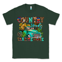 Sports Green country roads take me home Classic Tee - AdoDesignShop