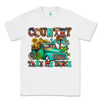 White country roads take me home Classic Tee - AdoDesignShop