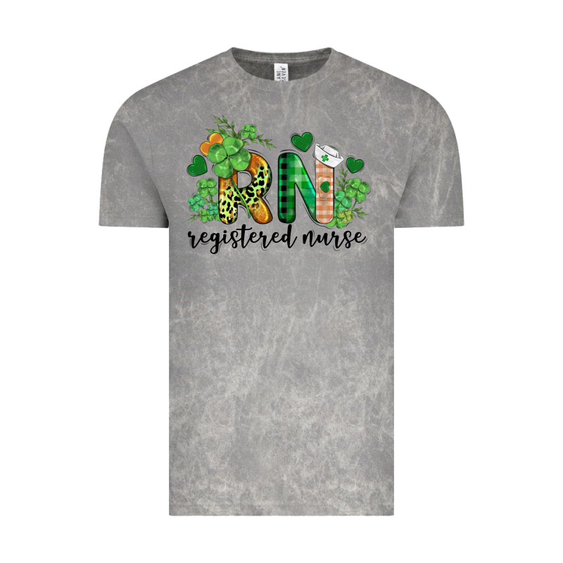 St. Patricks Day Registered Nurse Rn Vintage Tee by BarkalooDesign | Teevron