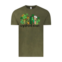 Vintage Olive st. patricks day registered nurse rn Vintage Tee - BarkalooDesign