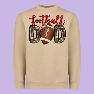 Football Dad Heavyweight Sweatshirt Designed By Zillion Design Studio