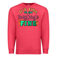 Cardinal its fine im dine everythings fine Premium Sweatshirt - MaliasSmallBusiness