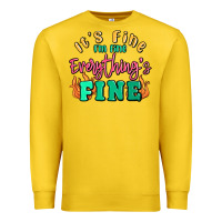 Lemon its fine im dine everythings fine Premium Sweatshirt - MaliasSmallBusiness