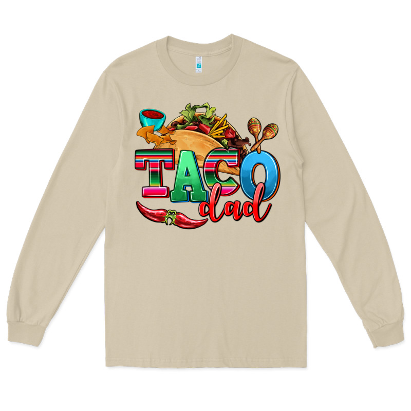 Taco Dad Long Sleeve Tee by AdoDesignShop | Teevron