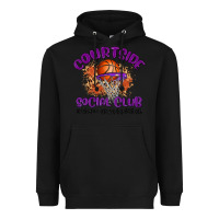 Black courtside social club Heavyweight Hoodie - MaliasSmallBusiness