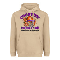 Mushroom courtside social club Heavyweight Hoodie - MaliasSmallBusiness