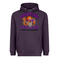 Plum courtside social club Heavyweight Hoodie - MaliasSmallBusiness