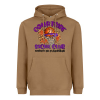 Toasted Coconut courtside social club Heavyweight Hoodie - MaliasSmallBusiness