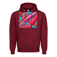 Burgundy cancer boxing gloves and cancer ribbon Zipper Hoodie - AdoDesignShop
