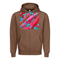 Chestnut cancer boxing gloves and cancer ribbon Zipper Hoodie - AdoDesignShop