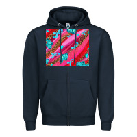 Navy cancer boxing gloves and cancer ribbon Zipper Hoodie - AdoDesignShop