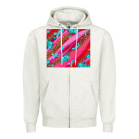 Oatmeal Heather cancer boxing gloves and cancer ribbon Zipper Hoodie - AdoDesignShop