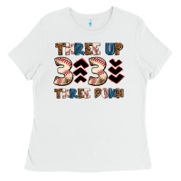 White three up three down Ladies Tee - AdoDesignShop