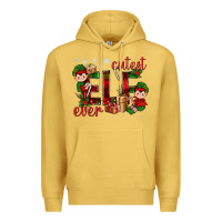 Antique Gold Cutest Elf Ever Christmas Premium Hoodie - BundleAndBundleShop