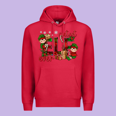 Cutest Elf Ever Christmas Premium Hoodie Designed By Bundleandbundleshop