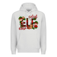 Dove Grey Cutest Elf Ever Christmas Premium Hoodie - BundleAndBundleShop
