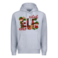 Heather Grey Cutest Elf Ever Christmas Premium Hoodie - BundleAndBundleShop