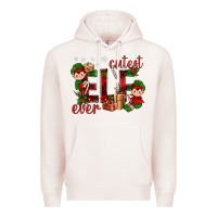 Pale Pink Cutest Elf Ever Christmas Premium Hoodie - BundleAndBundleShop