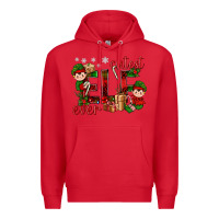 Red Cutest Elf Ever Christmas Premium Hoodie - BundleAndBundleShop