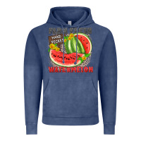 Vintage Denim farm fresh watermelon Vintage Hoodie - Zillion Design Studio