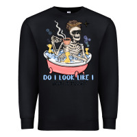 Black do i look like i give a duck Premium Sweatshirt - MaliasSmallBusiness