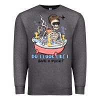 Charcoal Heather do i look like i give a duck Premium Sweatshirt - MaliasSmallBusiness