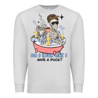 Dove Grey do i look like i give a duck Premium Sweatshirt - MaliasSmallBusiness