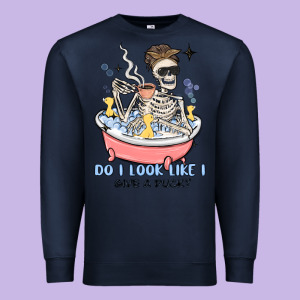 Do I Look Like I Give A Duck Premium Sweatshirt Designed By Maliassmallbusiness