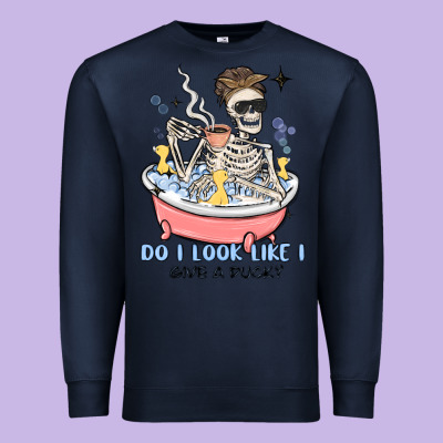 Do I Look Like I Give A Duck Premium Sweatshirt Designed By Maliassmallbusiness