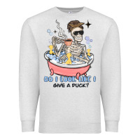 Oatmeal Heather do i look like i give a duck Premium Sweatshirt - MaliasSmallBusiness